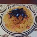 ハニハ二ちゃん's cooksnap of when they made 簡単ﾗﾝﾁ！めんつゆで和風納豆パスタ★.