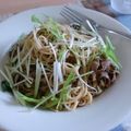 m_mina's cooksnap of when they made ✿牛肉と水菜のパスタ(ステーキ風味)✿.