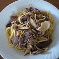 ブルーポピィ's cooksnap of when they made 牛肉きのこパスタ☆.