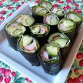 枝豆コロ助's cooksnap of when they made サニーレタス胡瓜カニカマ海苔巻き.