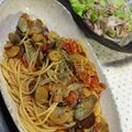 bapeaholic's cooksnap of when they made あさりのスパゲティ（ボンゴレロッソ）.
