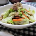 えみんちゅ＊'s cooksnap of when they made 豚とレタスのシャキシャキ炒め♡.