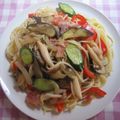 さとみりん's cooksnap of when they made 干し野菜でパスタ　～なすときゅうり編.