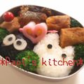 papikun's cooksnap of when they made ちょっとカラフルな❤かまぼこ（キャラ弁）.