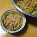 チヒナコ's cooksnap of when they made 学校給食風 もやしサラダ.