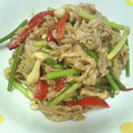 コガチャ's cooksnap of when they made 歯ごたえ最高！にんにくの芽と豚肉の炒め.
