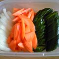 八十吉's cooksnap of when they made 野菜の簡単ビール漬け（糠の浅漬け風）.