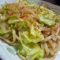 いずみるく's cooksnap of when they made 簡単！青じそ風味の～レンジで焼きうどん♬.