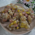 miyuki12's cooksnap of when they made 蓮根と魚肉ソーセージのかき揚げ風.