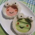 ＢＵＴＴＯＮ3's cooksnap of when they made 食パンdeカエル君toカエルちゃんサンド.