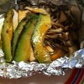 ふじみっこ's cooksnap of when they made きのことアボカドのホイル焼き☆バター醤油.