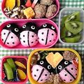 つるつるカメ's cooksnap of when they made キャラ弁★てんとうむし☆おにぎり★.