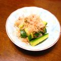miino's cooksnap of when they made ☆きゅうりのごまねぎナムル☆.