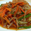 akitchen's cooksnap of when they made 豚挽き肉とたっぷり野菜の生姜焼き.