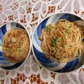 くるみ１７'s cooksnap of when they made 筍（タケノコ）と鶏肉の和風パスタ.