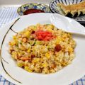 在宅勤務のおじさん's cooksnap of when they made ☆鮭チャーハン☆.