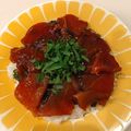 さおりらっくま's cooksnap of when they made お寿司屋さん直伝！丼に♪マグロのづけ.