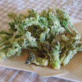 Drako's cooksnap of when they made ウドとヨモギの天ぷら.