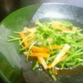 negoto's cooksnap of when they made 豆苗のオイスターソース炒め.