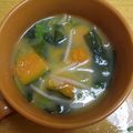 しょうげんめぐみ's cooksnap of when they made かぼちゃとモヤシの味噌汁.