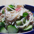 yappyパクパク's cooksnap of when they made えのきのきゅうりの梅和え.