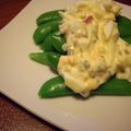 okame1224's cooksnap of when they made ☆スナップえんどうのタルタルソースがけ☆.