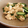 cafe0305's cooksnap of when they made きゅうりと豆腐のさっと生姜炒め.