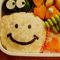 しおりのテーマ's cooksnap of when they made スマイルくんおにぎり☆（キャラ弁）.