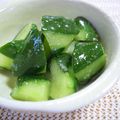 ぴーぽーバーバ's cooksnap of when they made きゅうりと胡麻油の簡単一品☆.