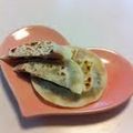 あい葉's cooksnap of when they made 餃子の皮で☆しそハムチーズせんべい♪.