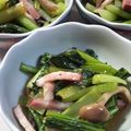 咲ら１６'s cooksnap of when they made 小松菜のニンニクポン酢炒め.