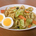 ♪珠香♪'s cooksnap of when they made 生姜焼き風味の★焼き焼きうどん.