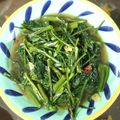猫の村上's cooksnap of when they made パップン ファイデーン（空芯菜炒め）.
