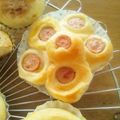 RYOSHUN's cooksnap of when they made お花のウィンナーパン.