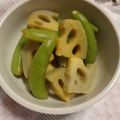 ピスタチオ・グリーン's cooksnap of when they made ◎れんこん＆スナップえんどうの辛子和え◎.