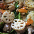 なぁちょき's cooksnap of when they made れんこんと鶏もも　甘酢炒め.