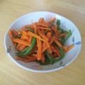 書セラピスト流香's cooksnap of when they made にんじんとピーマンのラブラブ和え.