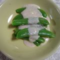 せつみか's cooksnap of when they made スナップエンドウの明太マヨかけ.