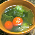 himadek's cooksnap of when they made レタスとトマトの中華スープ♪.