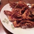 umizarusuki's cooksnap of when they made 居酒屋おつまみ♡簡単!!イカげその唐揚げ.