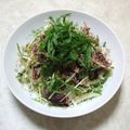 砂漠で鍋焼きうどん's cooksnap of when they made ♪鰹のタタキサラダおつまみ.