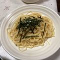 明日の風☆'s cooksnap of when they made 簡単！絶品！サイゼリヤ風タラコスパゲティ.