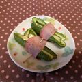 龍青空ママ's cooksnap of when they made ピーマンのチーズ詰めベーコン巻き焼き.