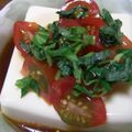 まあくんのおくさん's cooksnap of when they made 大葉とトマトのピリ辛冷奴.