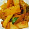 cheesedog's cooksnap of when they made かぼちゃと大根キムチの甘辛炒め.