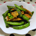 ＰＥＫＯＲＹ's cooksnap of when they made 鶏皮とスナップエンドウの柚コショウ炒め★.