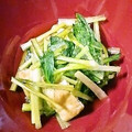 michiyo36's cooksnap of when they made 小松菜と油揚げの煮浸し.
