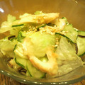 しばにっきー's cooksnap of when they made 簡単ごま油香るきゅうりとレタスのサラダ.