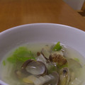 chiyotake's cooksnap of when they made あさりとセロリの中華スープ.