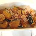 cocoりえ's cooksnap of when they made レンジでかぼちゃのにんにくバターじょうゆ.